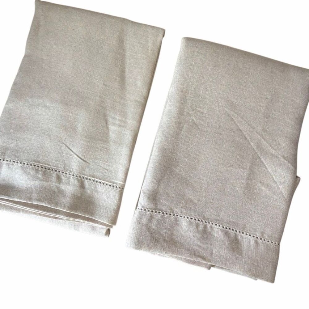 Company Store Legends Hotel Relaxed Linen Shams, Parchment, Standard (Set of 2) - Picture 3 of 11